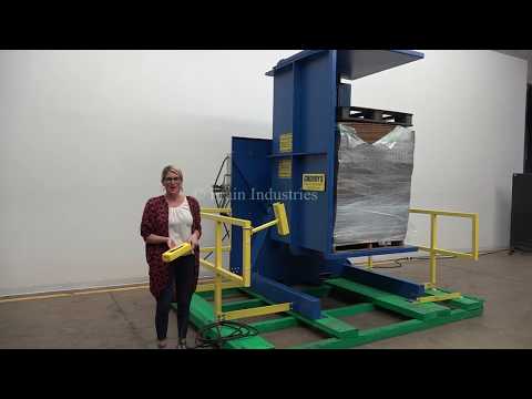 Cherry&#039;s Industrial Single Clamp 180° Hydraulic Pallet Inverter Demonstration