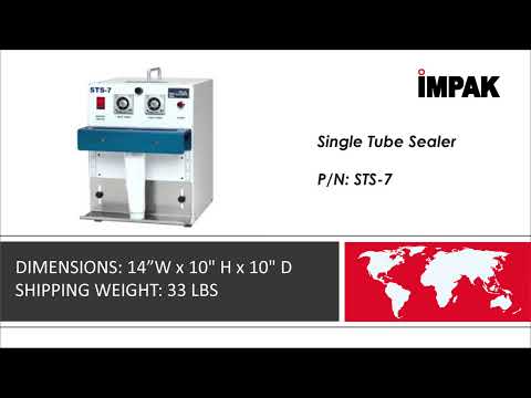 IMPAK Corporation Tube Sealer Heat Sealing Packaging Machine THS177 (STS-7)