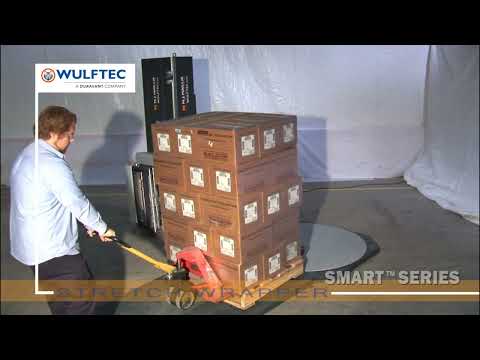 The Wulftec SMART Series Semi-Automatic Pallet Wrapping Machine