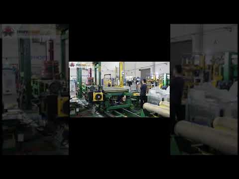 Automatic steel wire compressing and packing line