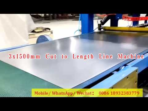 3x1500mm Steel Coil Cut to Length Line Machine #cut to length