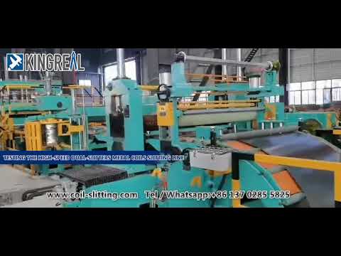 KINGREAL Metal Steel Coil Slitting line Machine Factory, Stainless Sheee Slitter Production Line