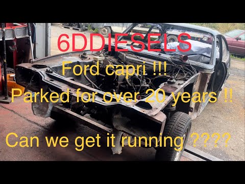 80’s Ford Capri barn find dismantled and parked for over 20 years ! Will it start ?