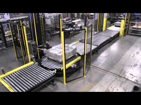 ARPAC&#039;s ARBOT Robotic Palletizer And Automatic Stretch Wrapper Palletizing Magazines