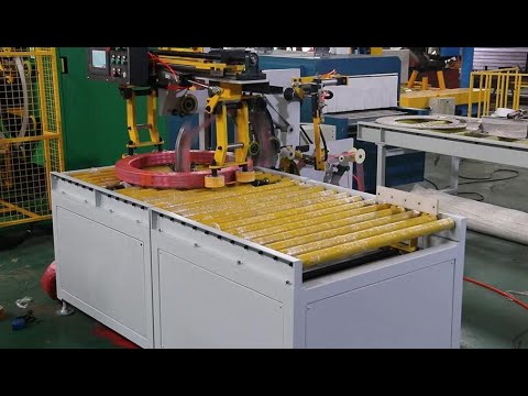 Horizontal coil stretch wrap machine,Máy quấn cuộn ngang