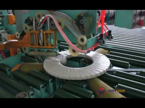 coil upender handlling and wrapping machine