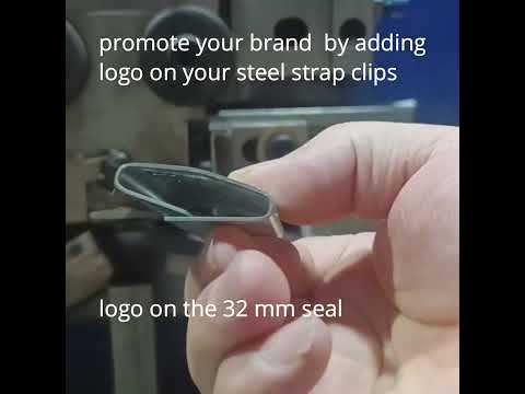 Promote your brand by adding the logo on your steel strapping clips which are used daily