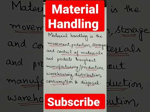 What is Material Handling?