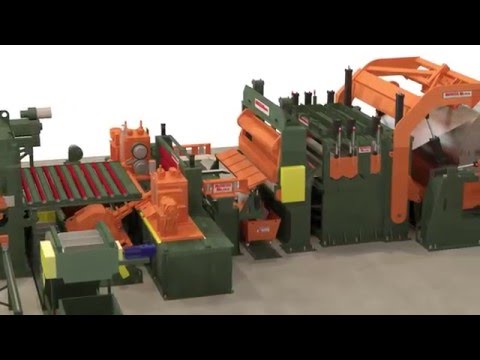 Cut-To-Length Line Processing 111” Wide Aluminum Coil-3D Animation | Butech Bliss