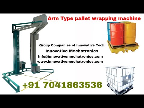 chemical tank Arm type pallet wrapping machine | Chemical Industries packing machine