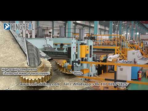 KINGREAL Steel Coil Slitting Machine with high quality components, stainless steel slitting line