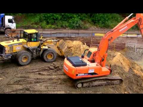 Bagger arbeiten - Großbaustelle