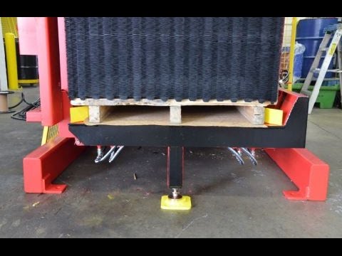 Dual Clamp DC Pallet Inverter with Pallet Grippers PG and Side Wall SW