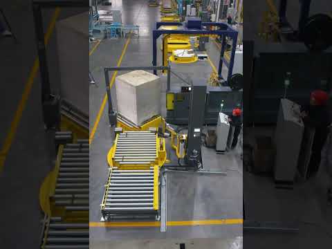 Full Automatic Vertical Pallet Strapping Machine Pallet Wrapping Machine