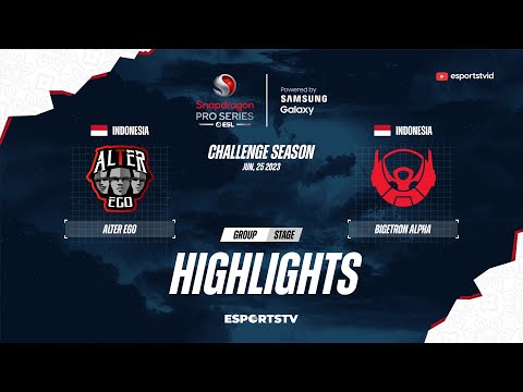 Alter Ego VS Bigetron Alpha HIGHLIGHTS Snapdragon Pro Series Season 3 | AE vs BTR