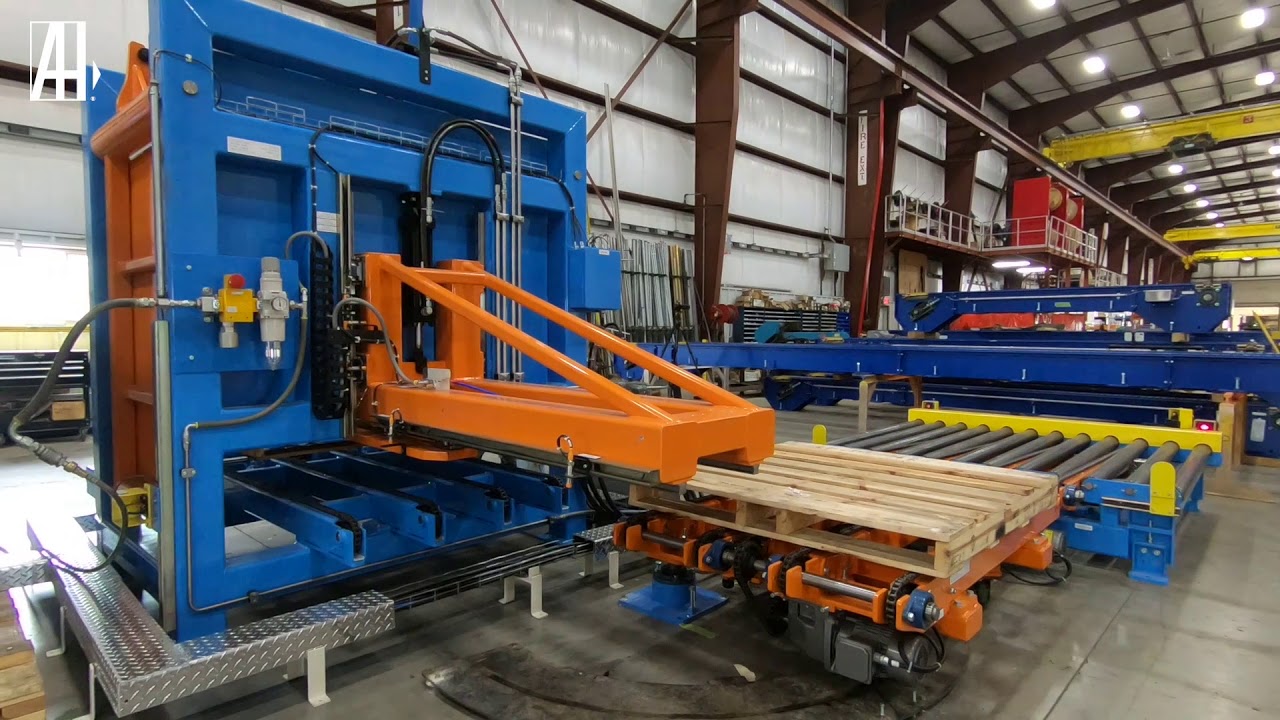 Conveyor for Automatic Pallet Stacking and Destacking. - LUPACK