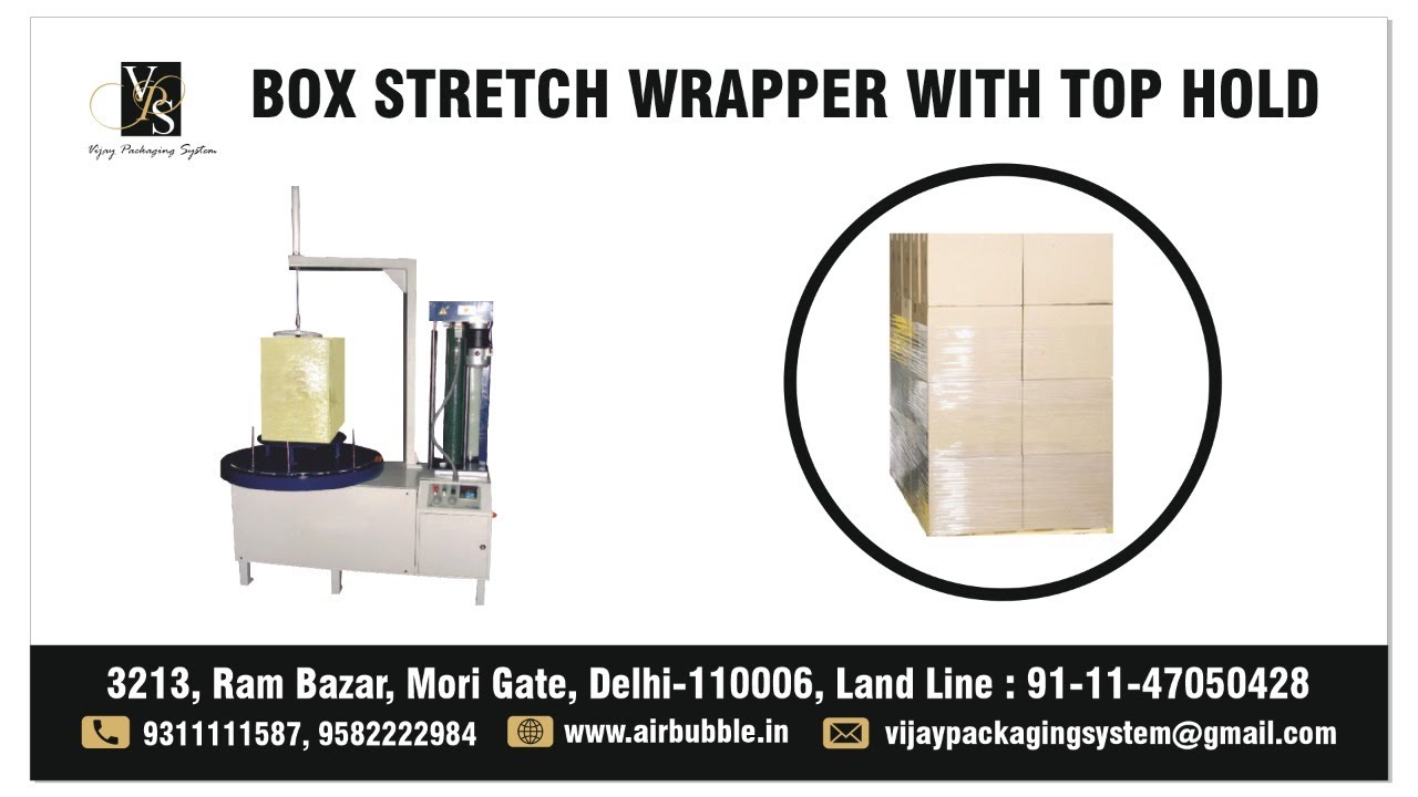 Vertical Pre Stretch Wrapping Machine for Boxes - Wrapping Machine